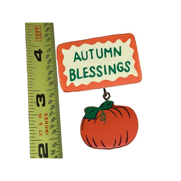 Autumn Blessings  Pumpkin Pin - Picture 7 of 8